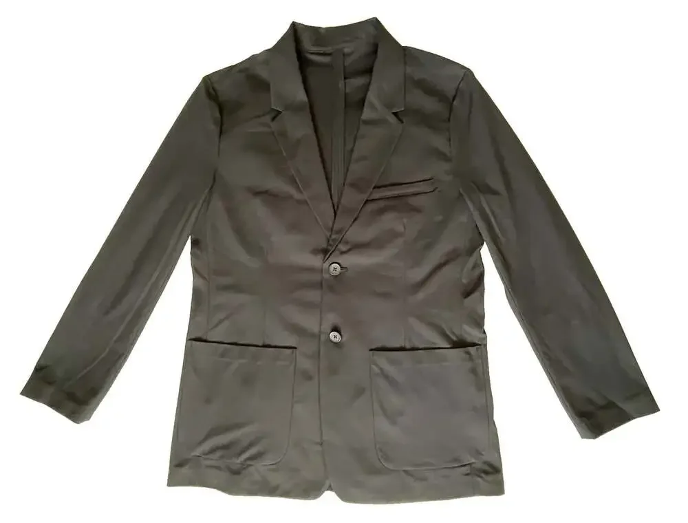 NWT Quince Mens M Performance Stretch Technical Blazer True Black Unstructured